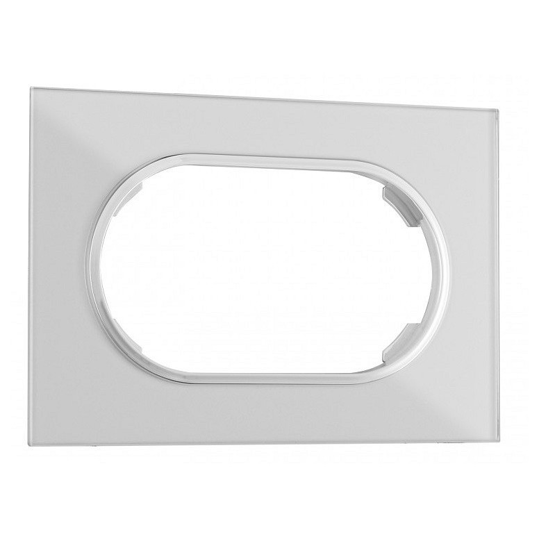 Рамка для двойной розетки arte milano am-502.01 502.01-double.silver